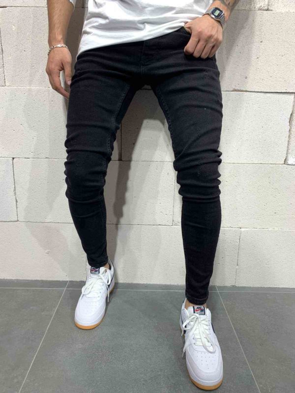 jeans skinny noir homme