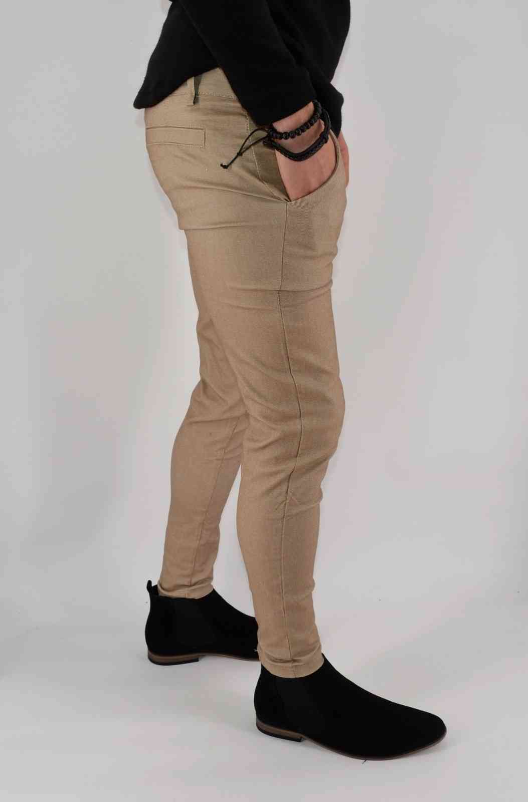 Pantalon chino camel homme, Mode Urbaine