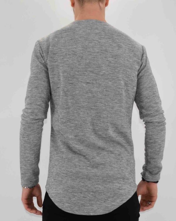 PULL OVERSIZE GRIS HOMME