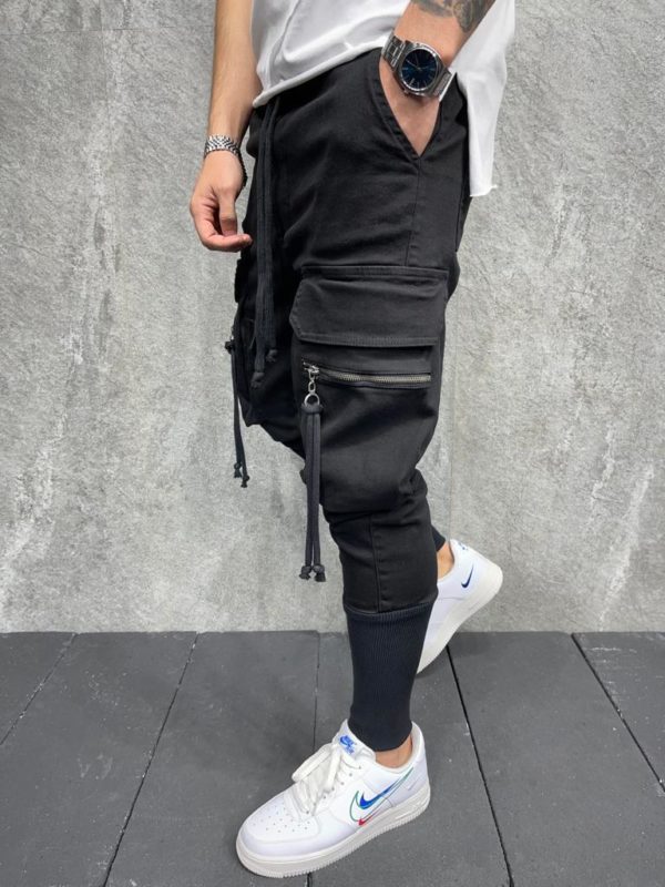 Pantalon cargo | Jogger pants noir | Mode urbaine