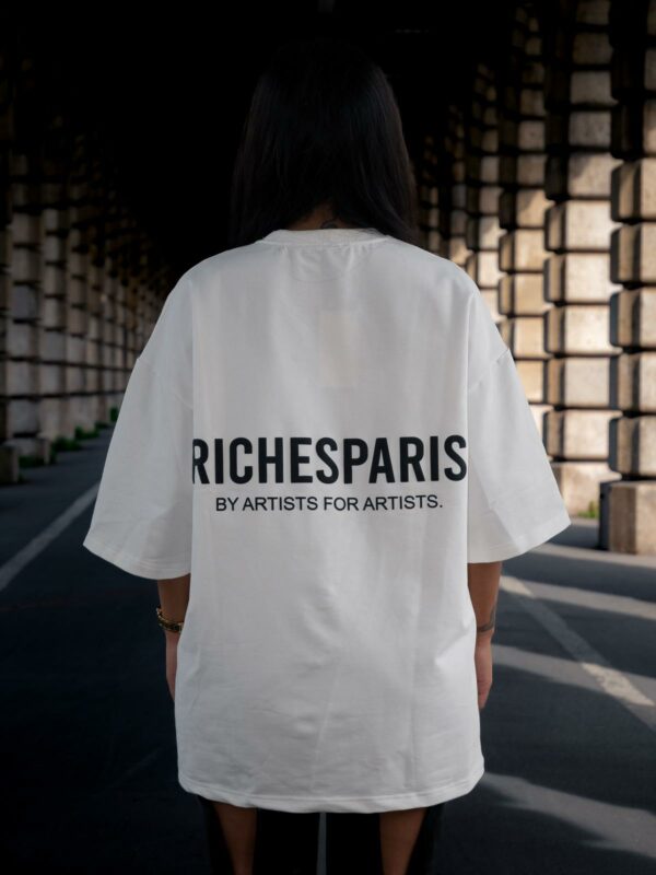 t-shirt riches paris blanc f3020