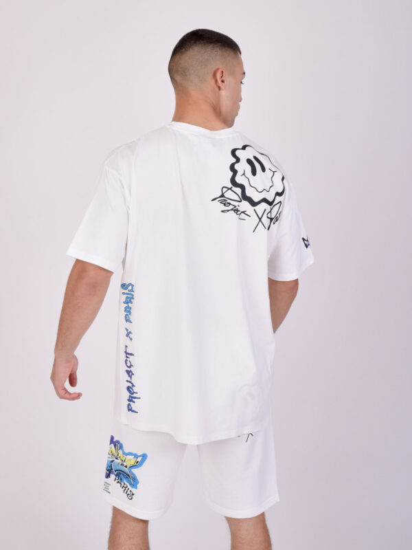 Project x paris - t shirt graffiti blanc - Mode urbaine