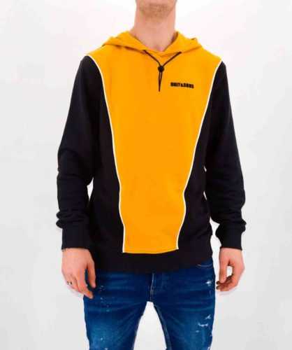 SWEAT A CAPUCHE JAUNE HOMME - ONLY & SONS