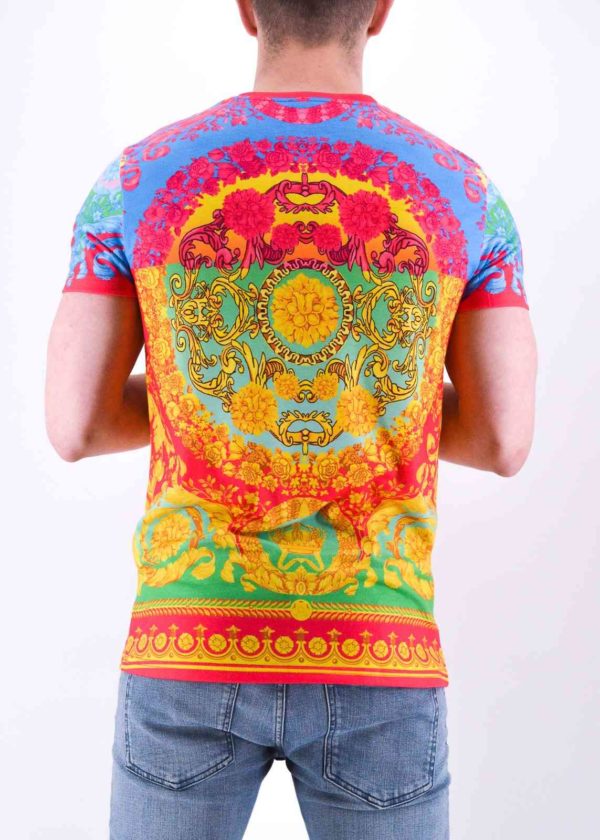 TEE SHIRT MULTI-COULEURS STYLE BAROQUE HOMME - MODE URBAINE