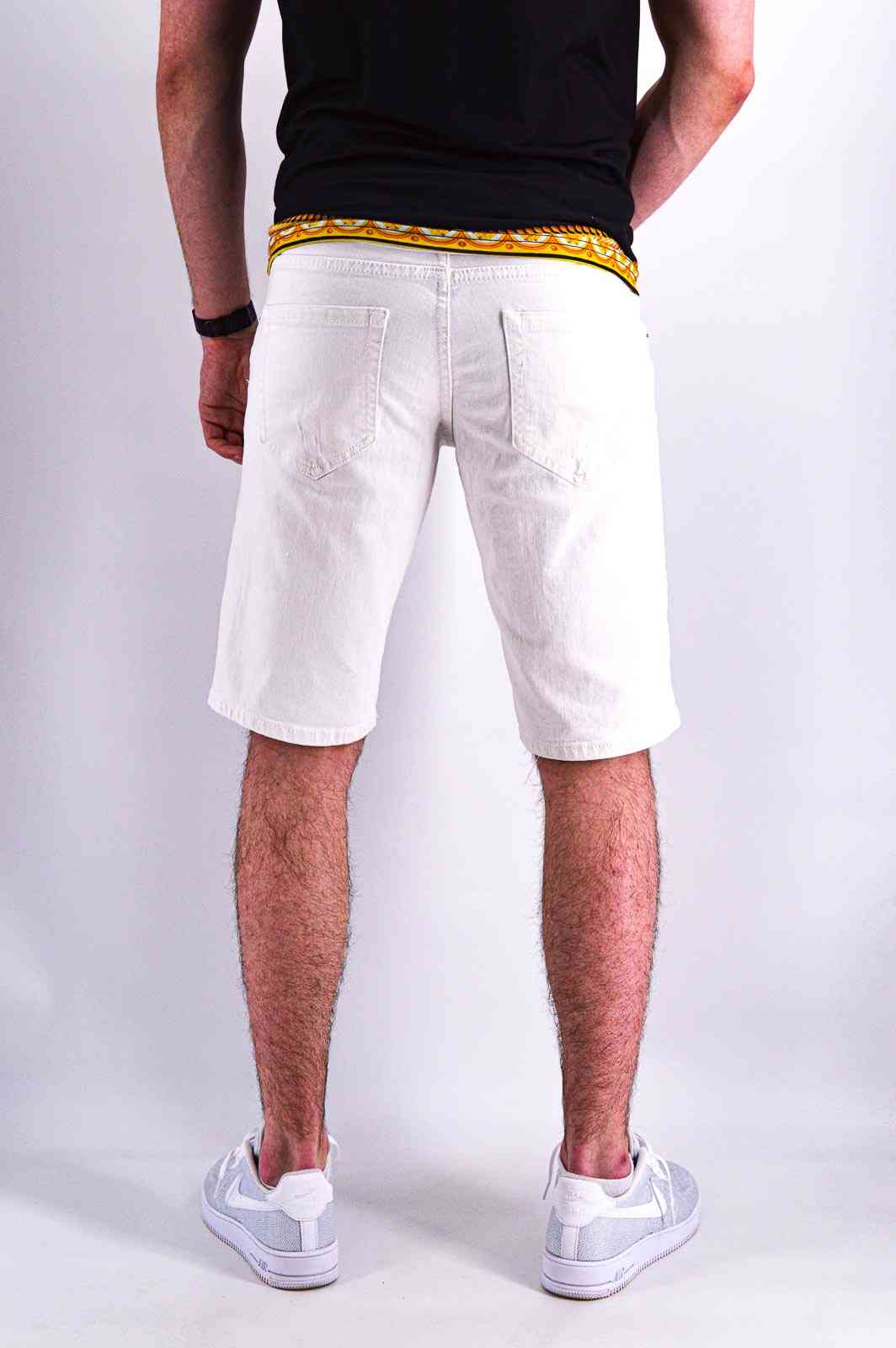 Mode Shorts en jean Pantalons courts Please Short en jean blanc style d\u00e9contract\u00e9 