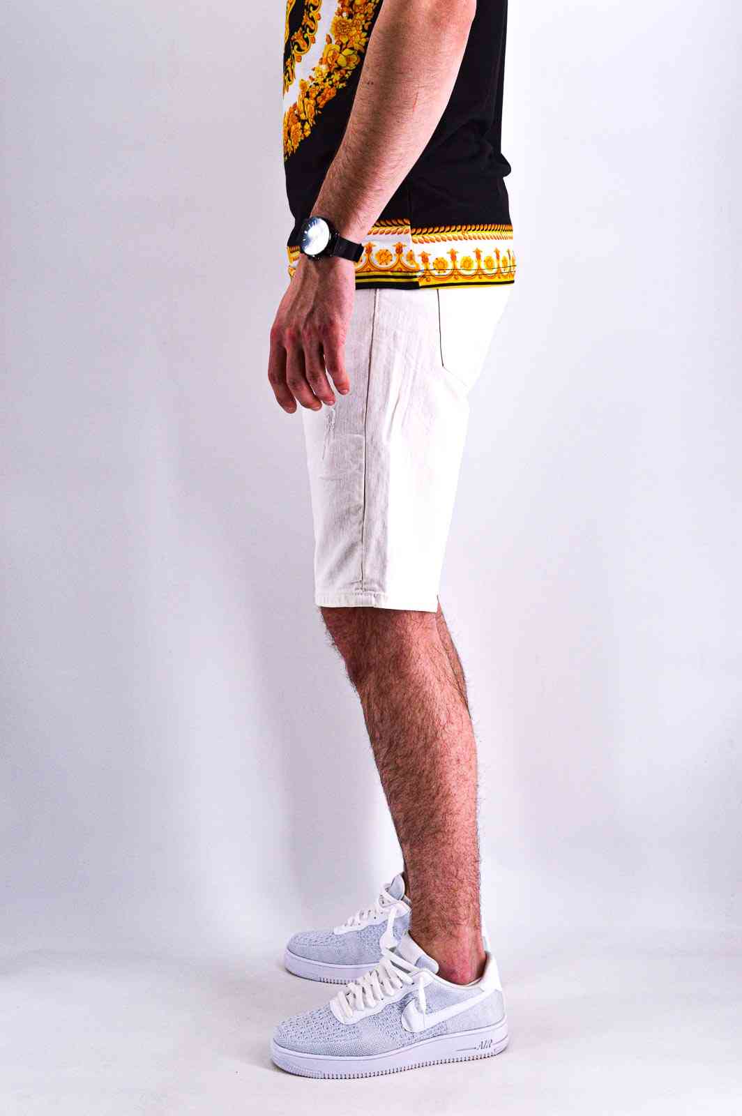 Mango Denim & Tees Short en jean blanc style d\u00e9contract\u00e9 Mode Shorts en jean Pantalons courts 