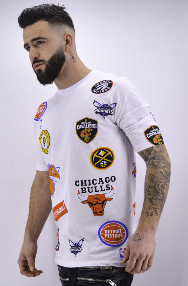 T shirt basket ball blanc - Mode urbaine