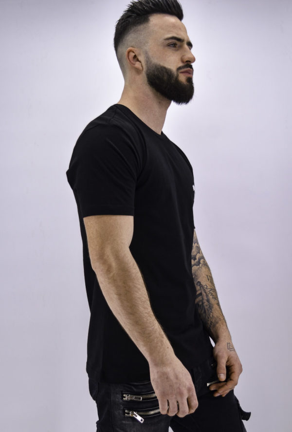 T shirt noir palmier - 2y Premium - Mode urbaine