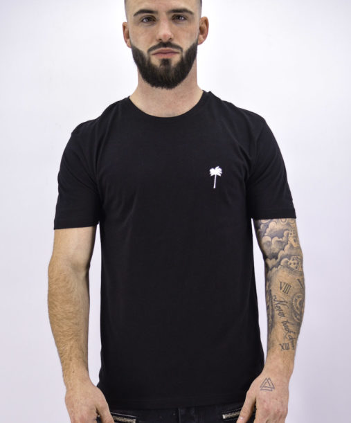 T shirt noir palmier - 2y Premium - Mode urbaine