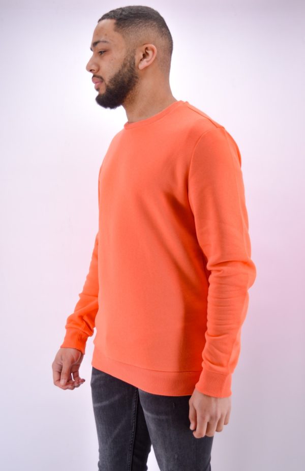 Pull homme - sweat orange homme - Mode urbaine