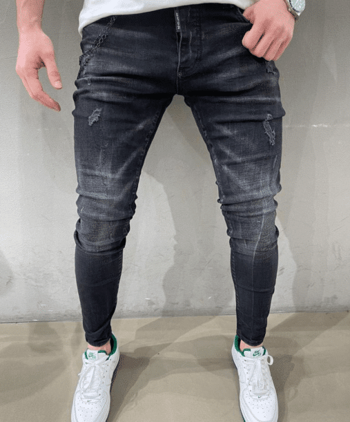 Jeans dsq2 noir destroy homme - Mode urbaine - 121.JPG