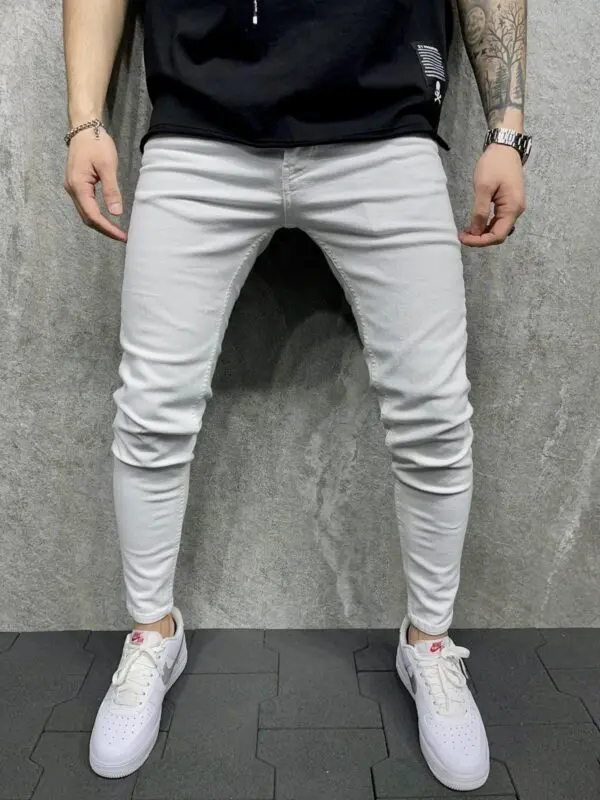 Jeans slim blanc homme - Jeans slim homme - Mode Urbaine