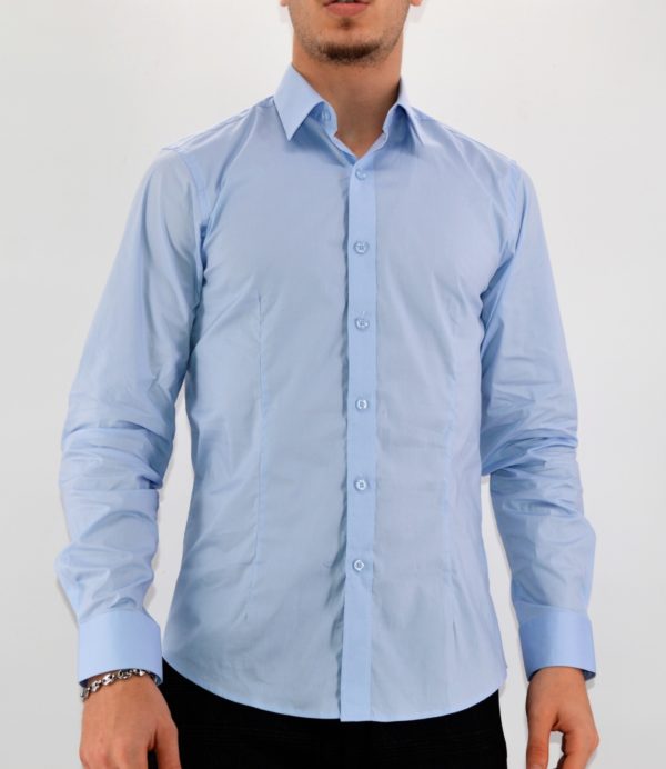 Chemise homme bleu ciel - Mode Urbaine