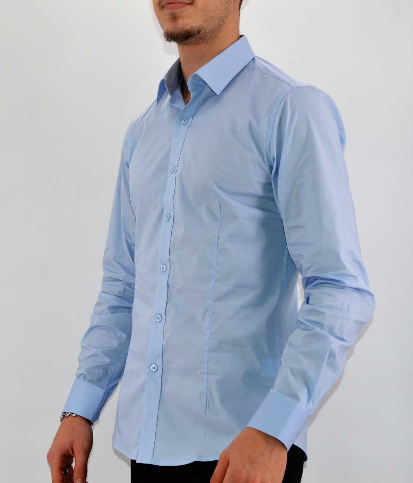 Chemise homme bleu ciel - Mode Urbaine