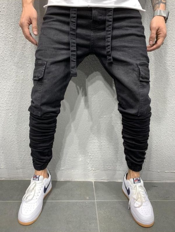 Jogger pants noir - jog jeans - Mode urbaine