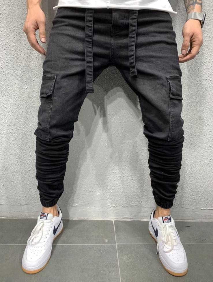 Pantalon Cargo Homme Noir