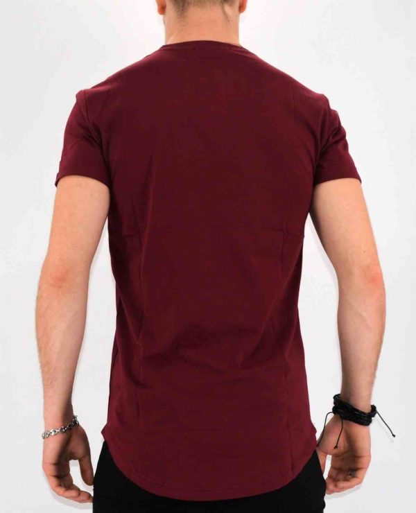 T shirt bordeaux oversize homme - Mode urbaine