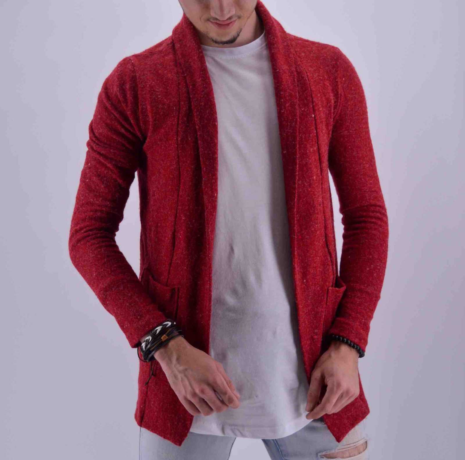 Gilet Oversize Homme Rouge Homme 19,99€ | Mode Urbaine