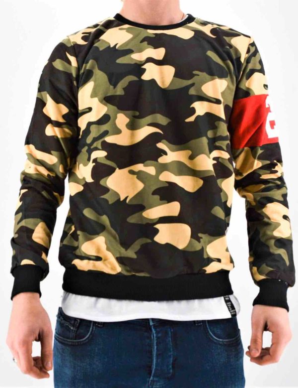 Sweat militaire homme - sweat camouflage