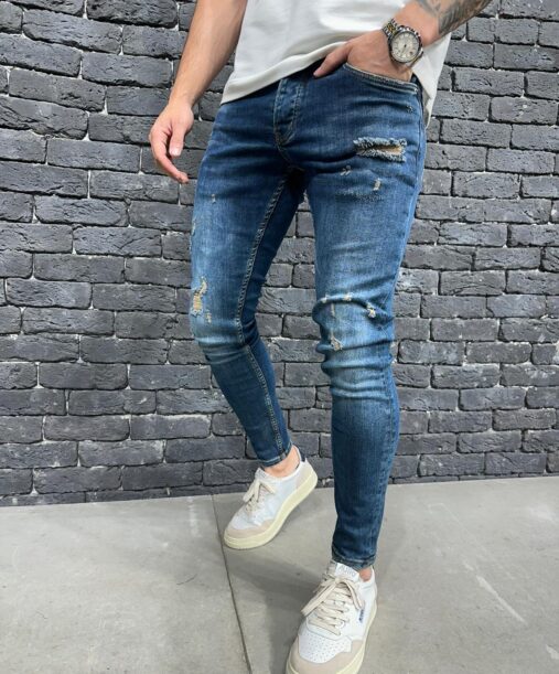 Jeans skinny bleu homme - Mode Urbaine.