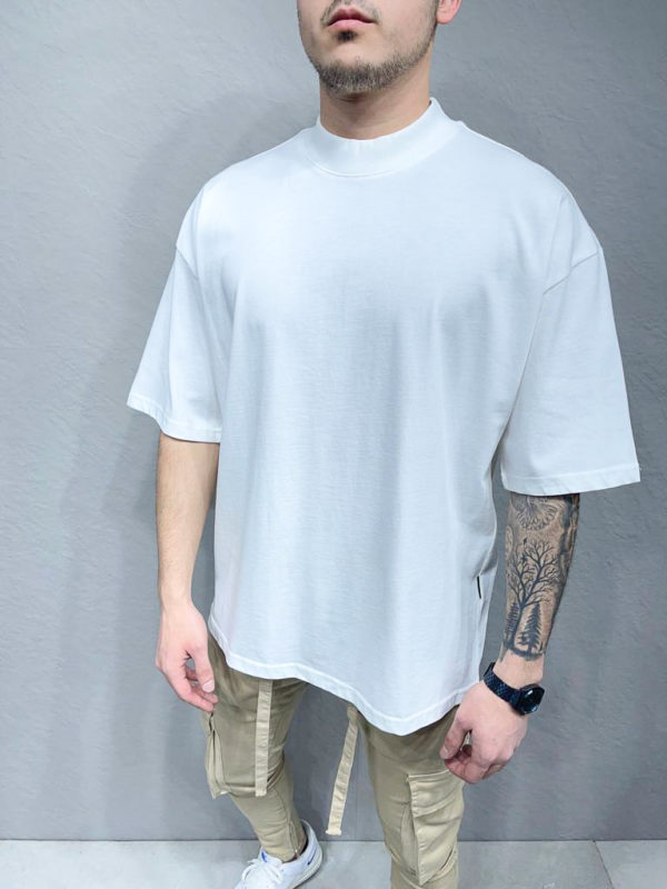 t shirt large homme blanc ft6116 | Mode urbaine