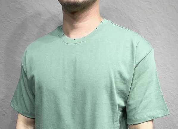 T shirt oversize homme - Mode urbaine FT6112 VERT.