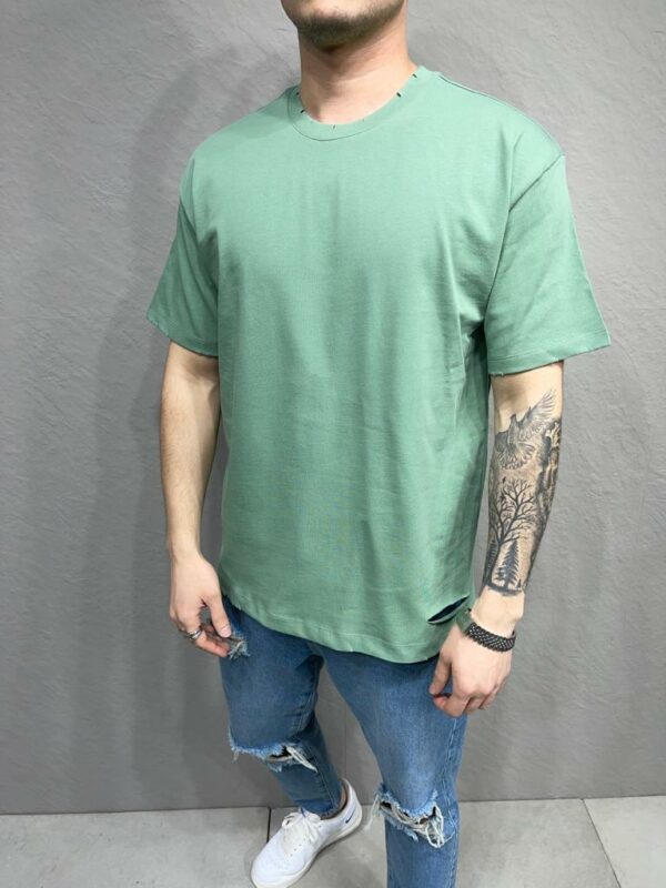 T shirt oversize homme - Mode urbaine FT6112 VERT