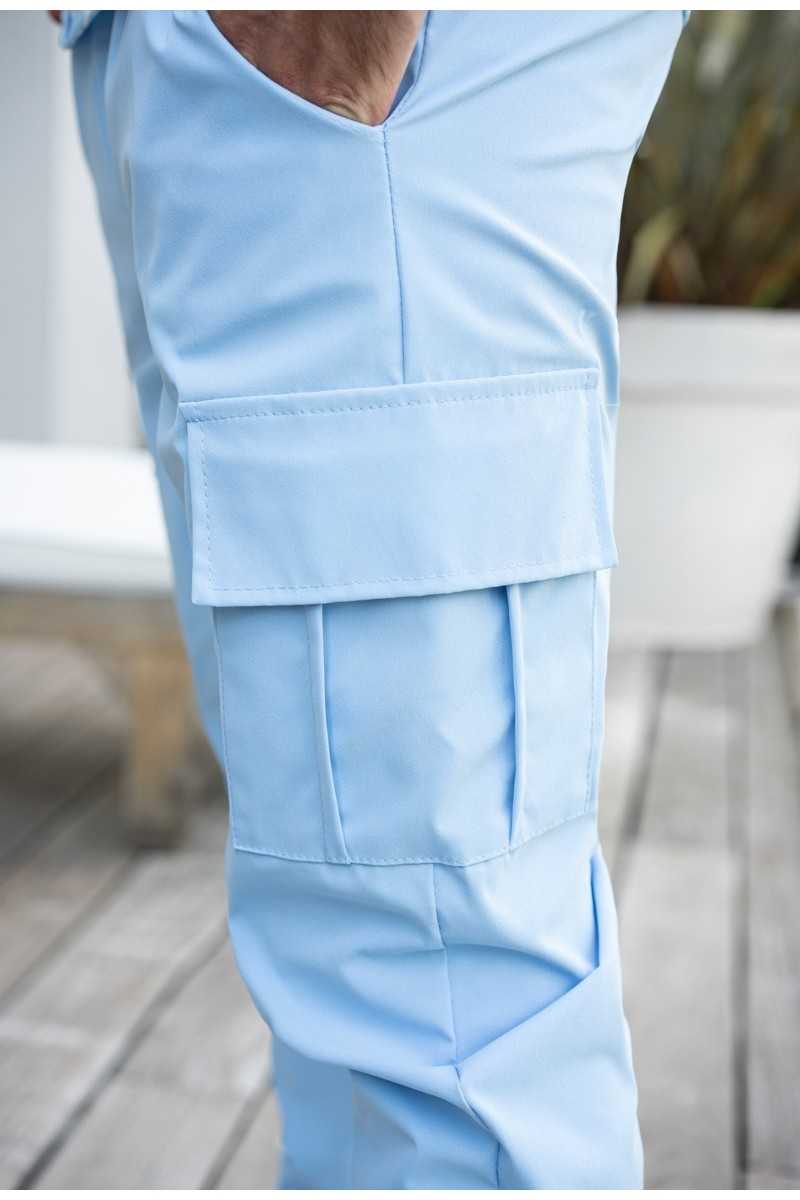 Pantalon cargo homme bleu ciel, Mode urbaine