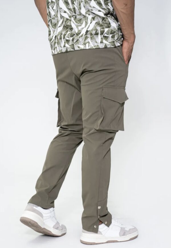 Pantalon cargo homme - Mode urbaine pantalon cargo à pression kaki
